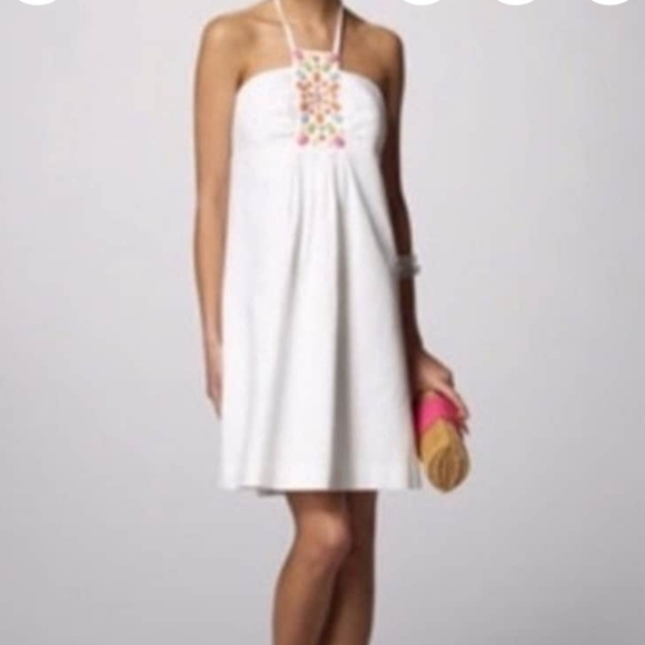 Lilly Pulitzer Floral Patchwork Halter Dress - Picture 13 of 13